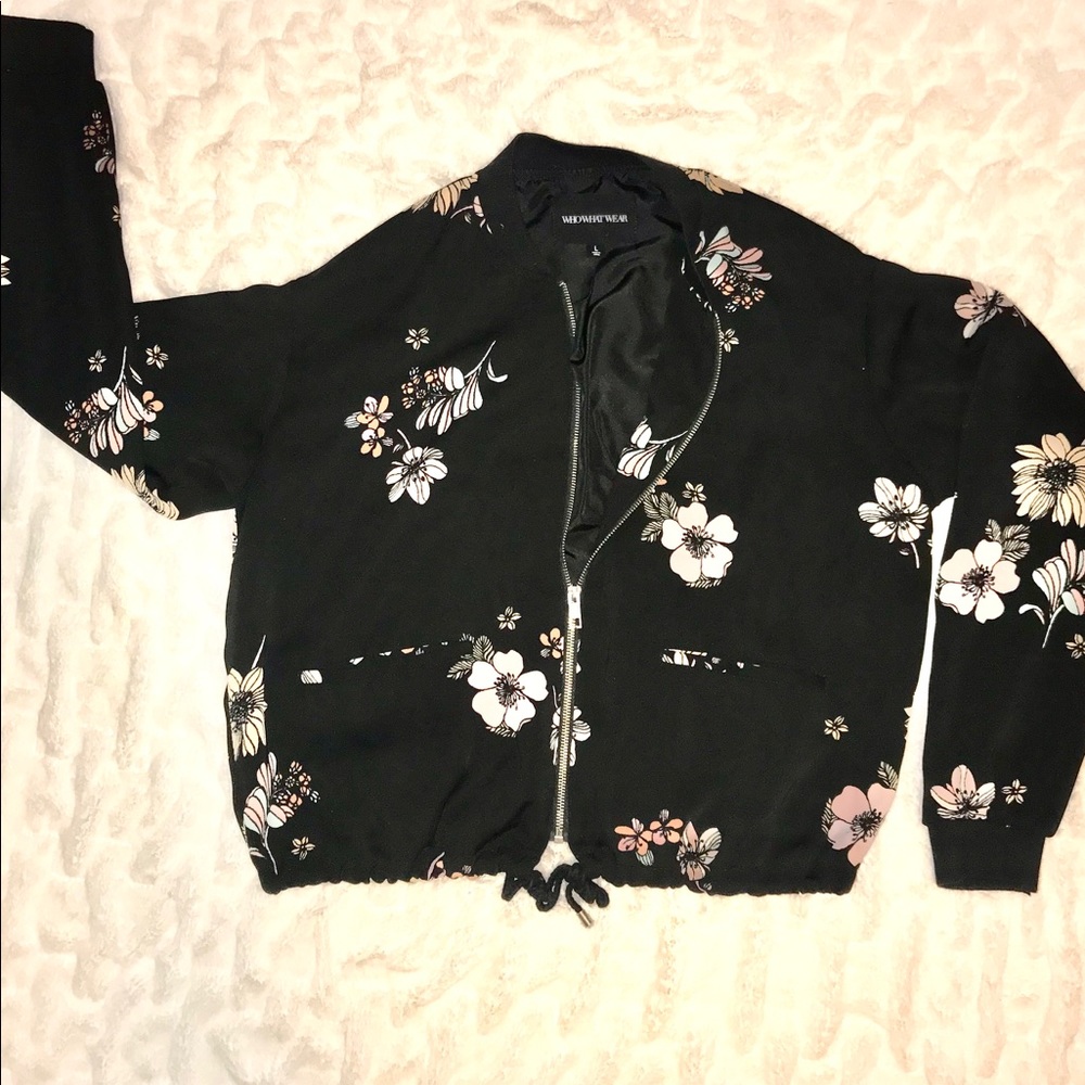 Floral Bomber Jacket 🧥